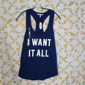 Victoria's Secret Racerback tank top Navy Medium